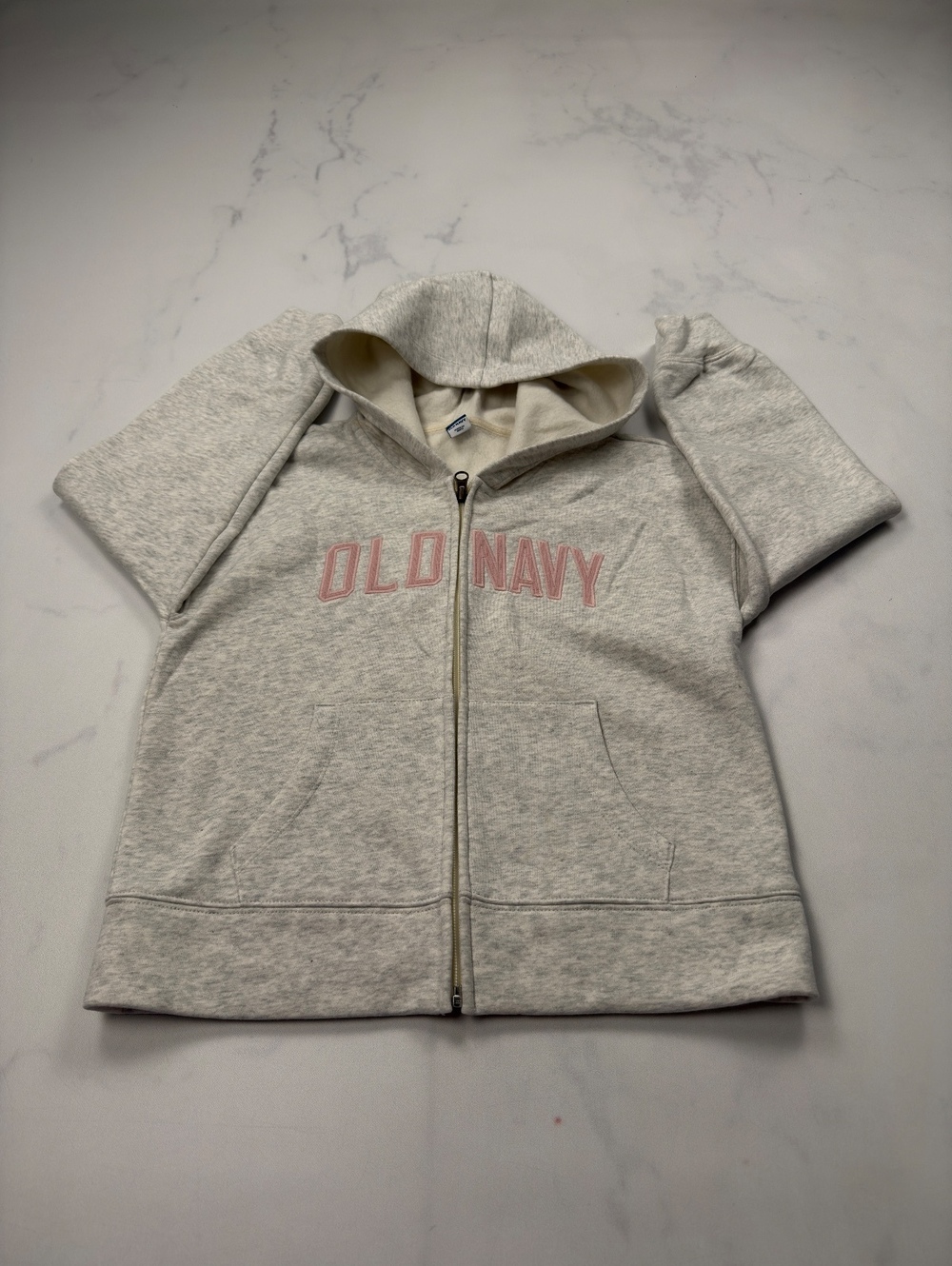 Old Navy Hoodie Gray 2000s Classic Style - Girls L